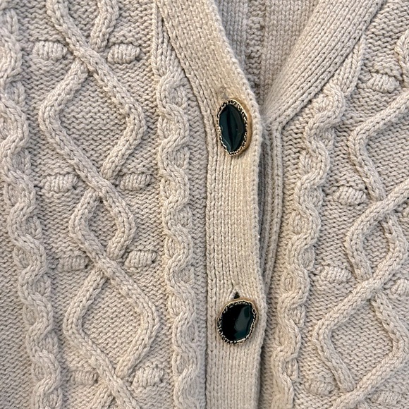 Anthropology soft tan cardigan (cropped) - Picture 2 of 2